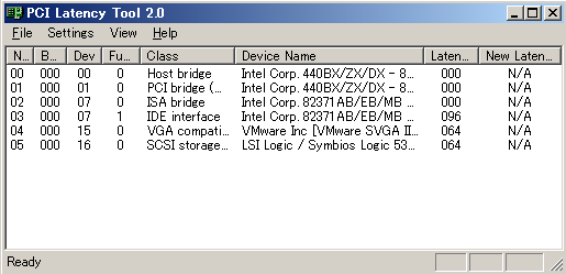 PCI Latency Tool@v2.0PCICeV^C}[𒲐