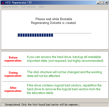 HDD RegeneratorsfBXÑCXg[4
